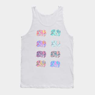 Patterned Elephants Tank Top